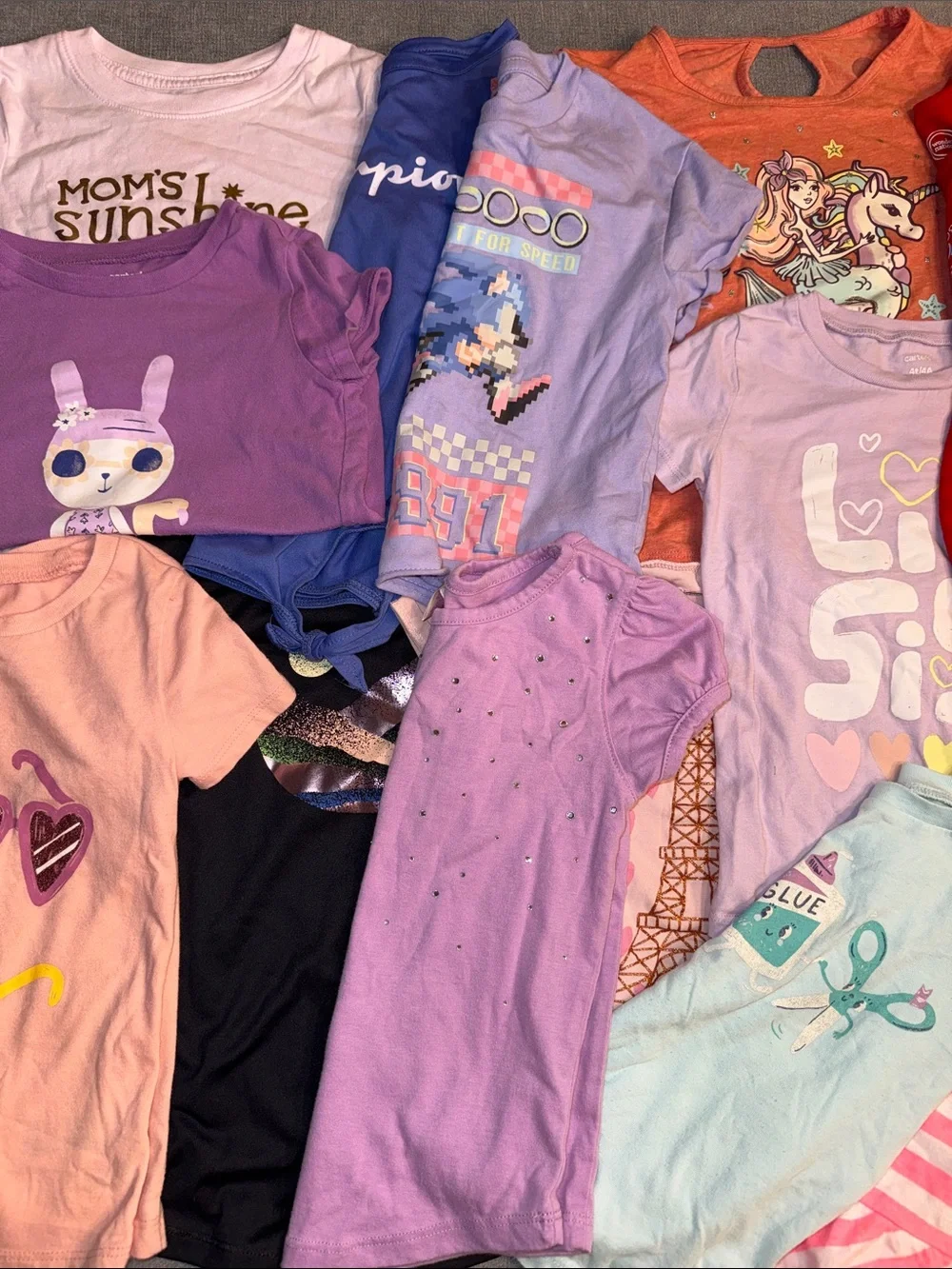 Girls 4T Short Sleeve Top Lot